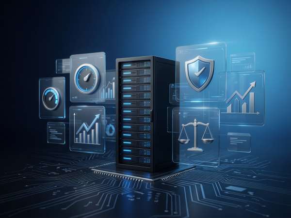 Comparison of dedicated server investment and performance benefits for websites and businesses