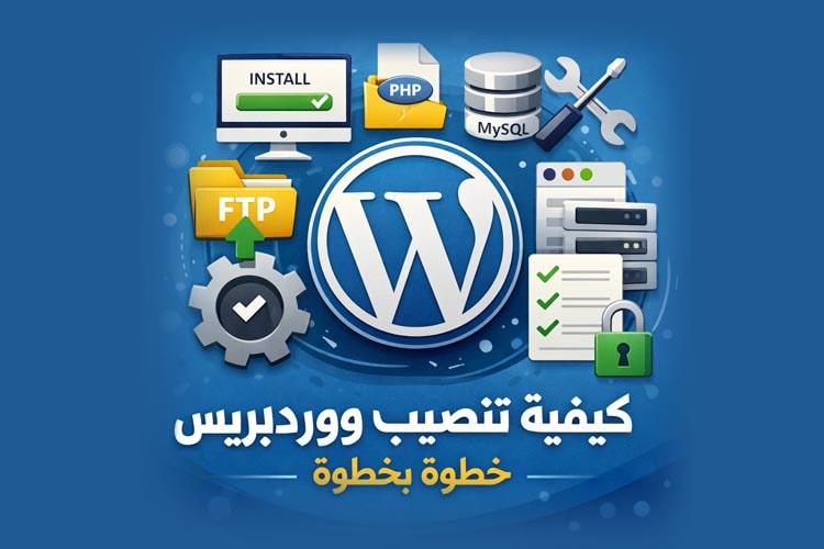 كيفية تنصيب ووردبريس خطوة بخطوة للمبتدئين صورة رمزية تشرح كيفية تنصيب ووردبريس خطوة بخطوة