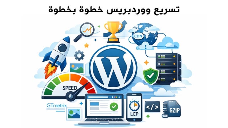 شرح عملي لتسريع ووردبريس وتحسين سرعة تحميل الموقع وأدائه في محركات البحث