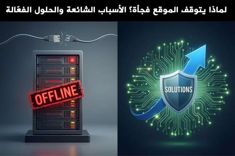 Website down causes and solutions – أسباب توقف المواقع والحلول الفعّالة